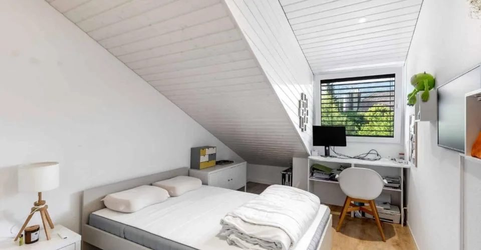 Duplex contemporain rénové avec vue sur le Léman et les Alpes