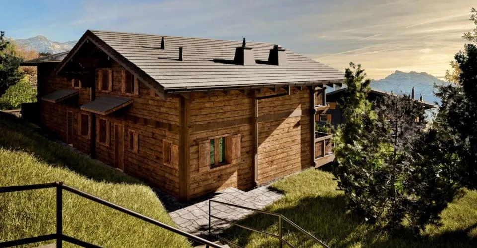 Chalet à transformer Villars centre