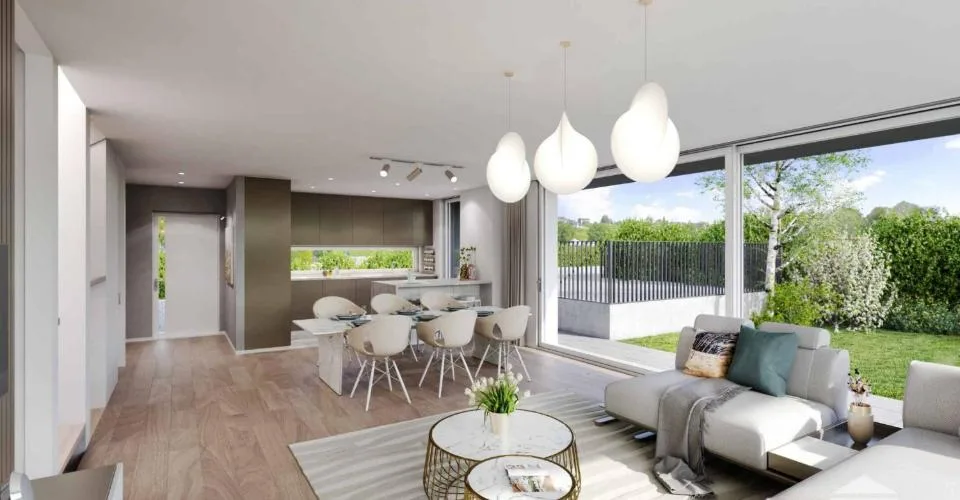 Projet de deux villas jumelles à deux pas du Léman VILLA B