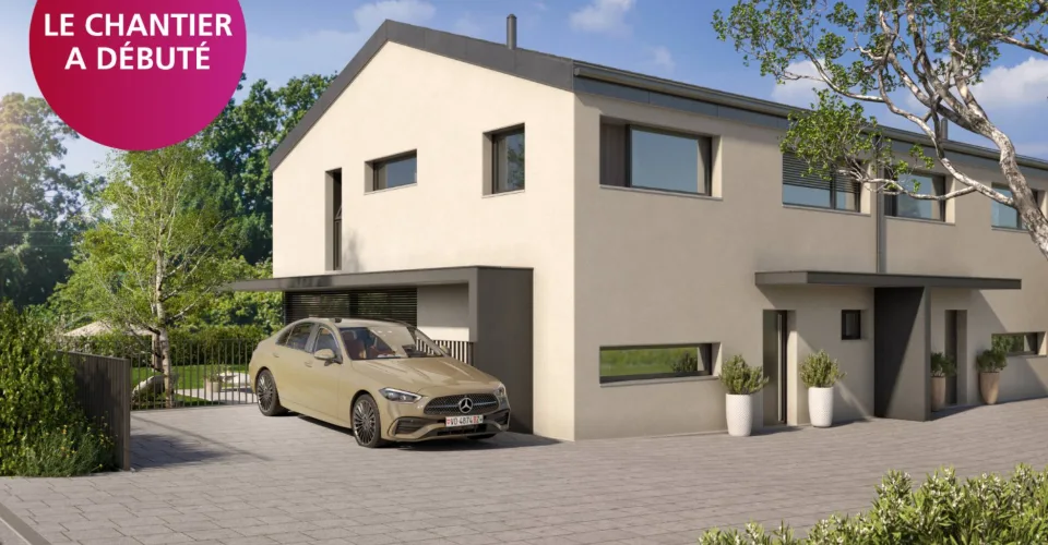 Projet de deux villas jumelles à deux pas du Léman VILLA B