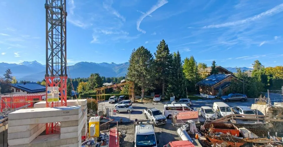 Crans-Montana, 4,5 pièces de haut standing en rez jardin avec vue