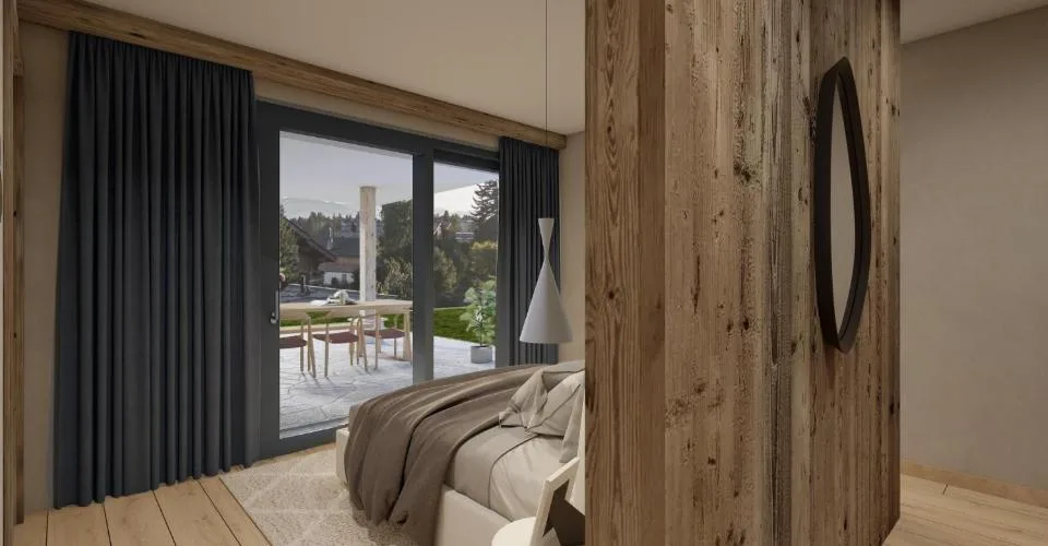 Crans-Montana, 4,5 pièces de haut standing en rez jardin avec vue
