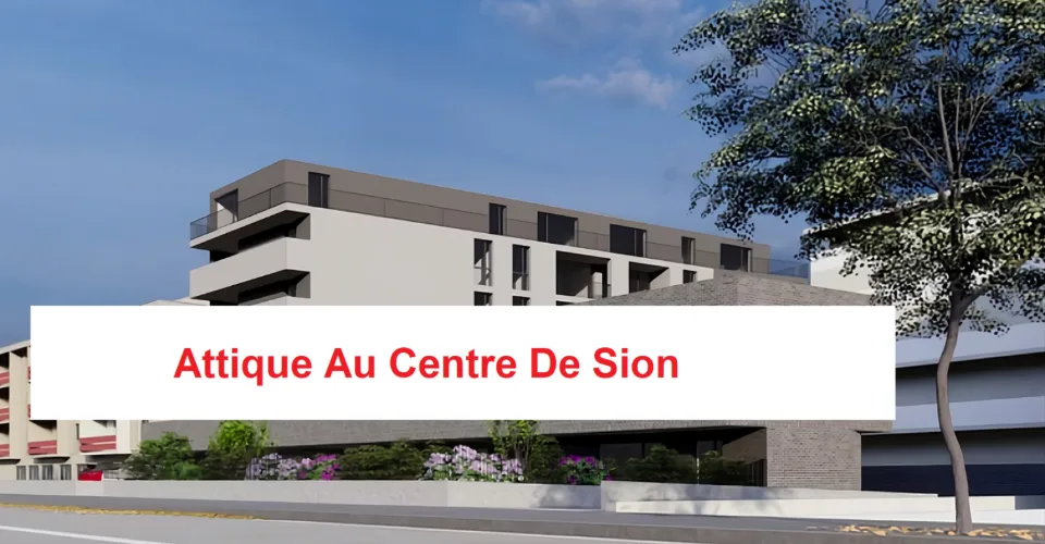 Attique - 3.5 Pces au centre de Sion