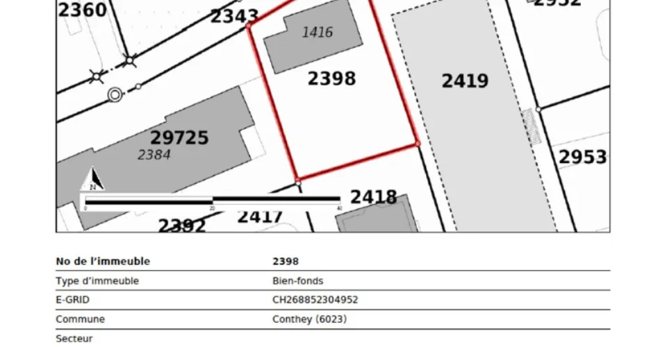 Rare à Conthey - Immeuble de deux logements sur une parcelle de 542 m²