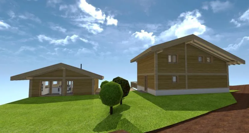 Fortunau - Ayent Chalet neuf en construction, entre soleil, calme et panorama – Foto 9 von 11