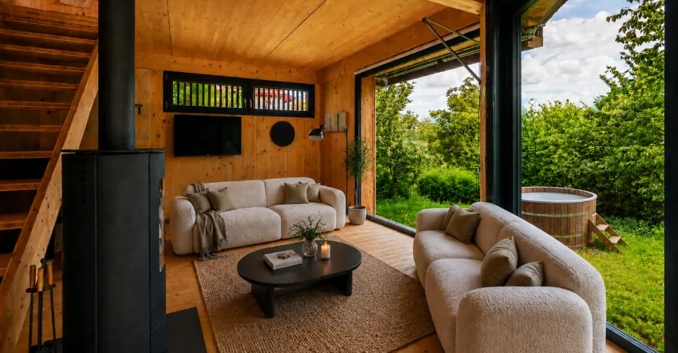 Deux maisons d'architecte dans un écrin naturel préservé à Ayent