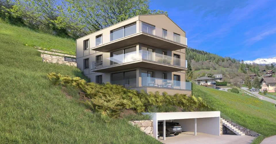 Appartement neuf 2.5 pièces avec balcon et terrasse – Foto 3 von 15