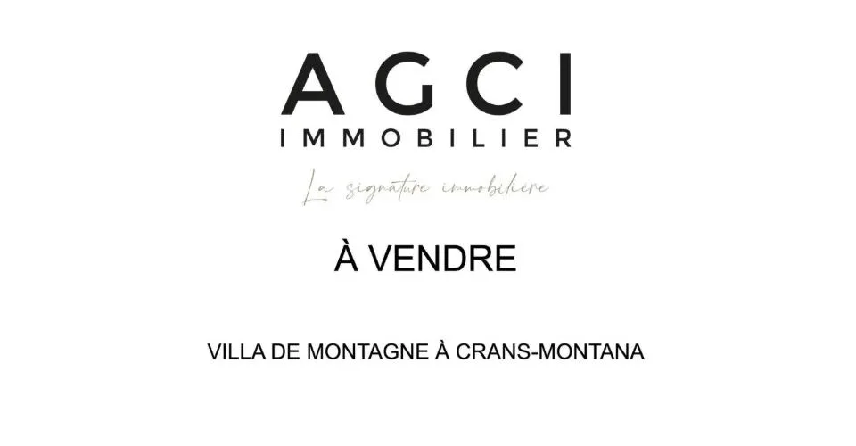 Villa d'exception à deux minutes du centre de Crans-Montana
