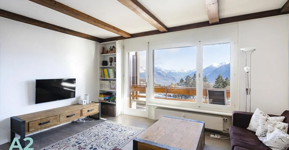 Spacieux 3 pièces rénové avec vue sur les Alpes