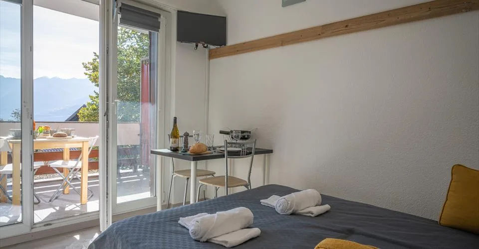 Studio situé au centre de la station d'Ovronnaz