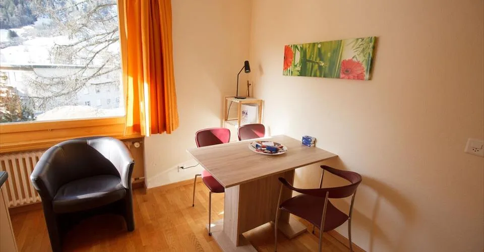 Mélèzes, appartement de 1.5 pièces confortable dans un emplacement privilégié au centre