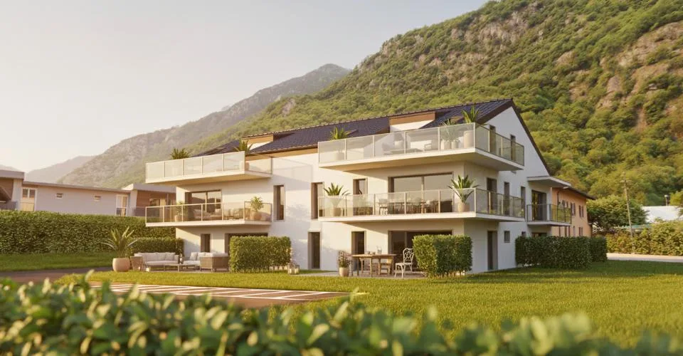 PPE La Dorée – Nouvelle promotion de 8 appartements sur plans à Dorénaz