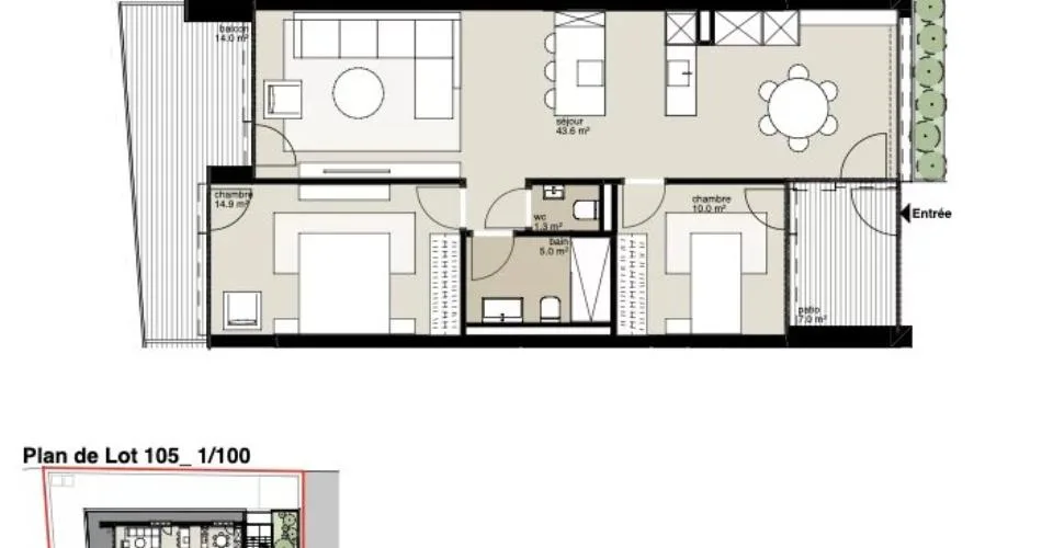 Résidence Victoria : Appartement de 3,5 pièces