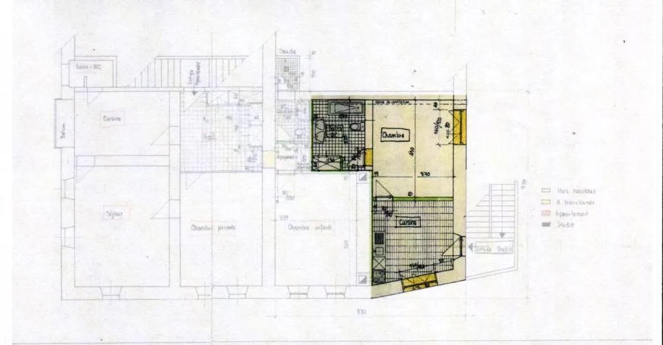 Vente en bloc de deux lots grand 3 pièces et un grand 1pièce 1-2