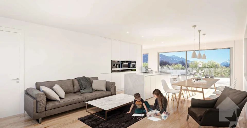 Bel attique de 4.5 pièces de 150 m2 avec terrasse