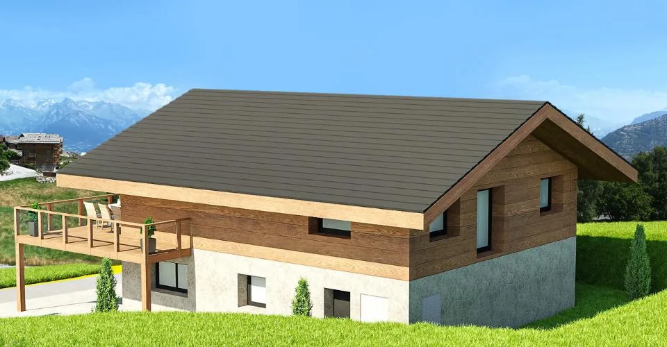 Chalet neuf dans un cadre unique proche de toutes les commodités avec