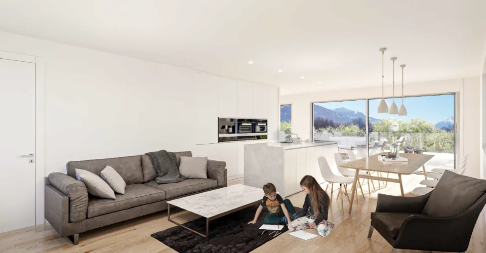 Magnifique Attique - 4.5 Pièces avec vaste terrasse semi-couverte