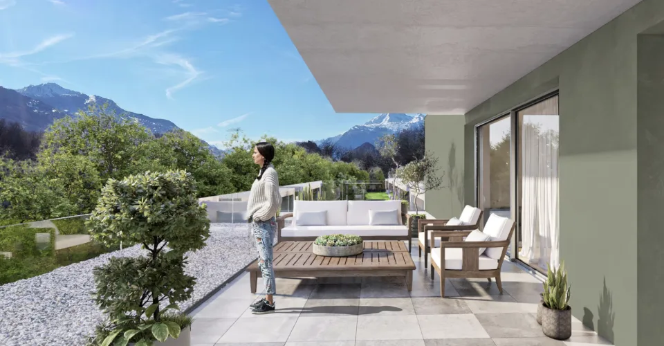 Magnifique Attique - 4.5 Pièces avec vaste terrasse semi-couverte