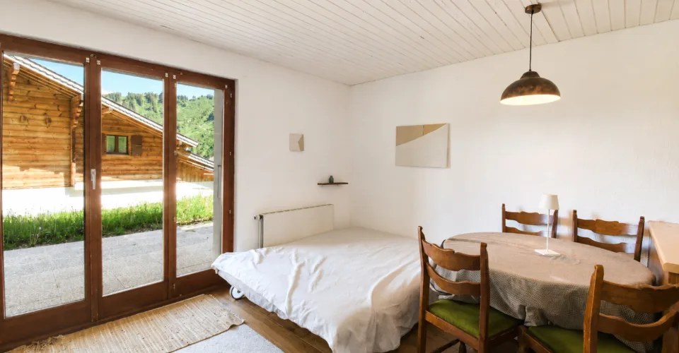 Charmant studio avec terrasse aux Portes-du-Soleil