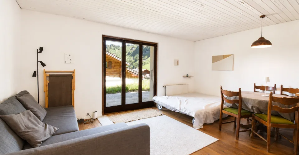 Charmant studio avec terrasse aux Portes-du-Soleil