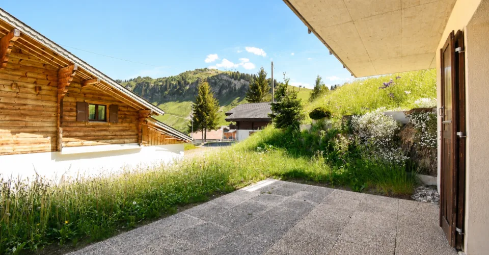Charmant studio avec terrasse aux Portes-du-Soleil