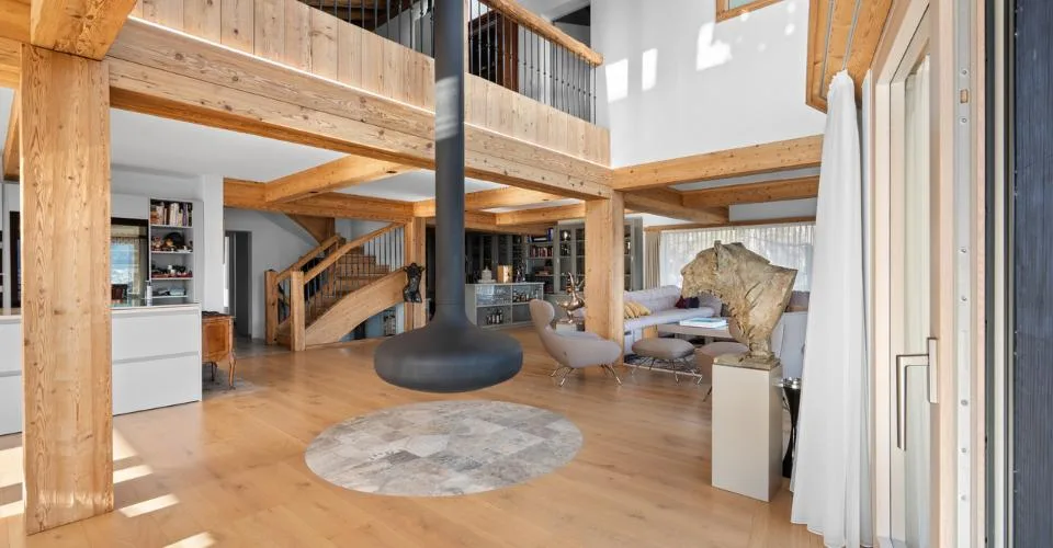 Chalet de prestige à Mayens d'Arbaz - Piscine et Vue imprenable – Foto 3 von 9