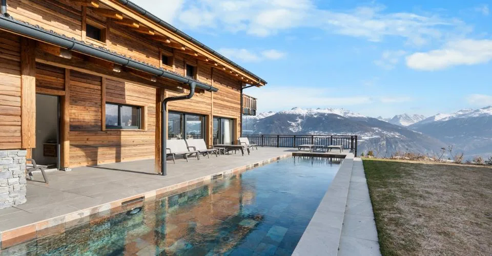 Chalet de prestige à Mayens d'Arbaz - Piscine et Vue imprenable – Foto 2 von 9