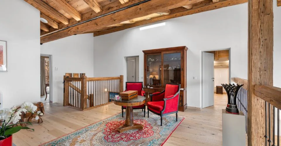 Chalet de prestige à Mayens d'Arbaz - Piscine et Vue imprenable – Foto 8 von 9