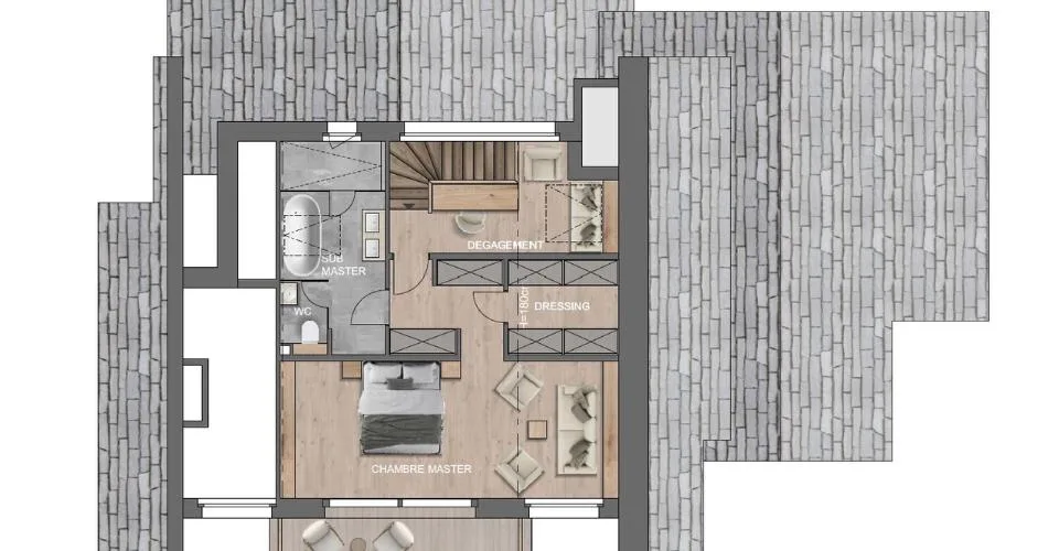 Duplex en attique d'une nouvelle résidence exclusive