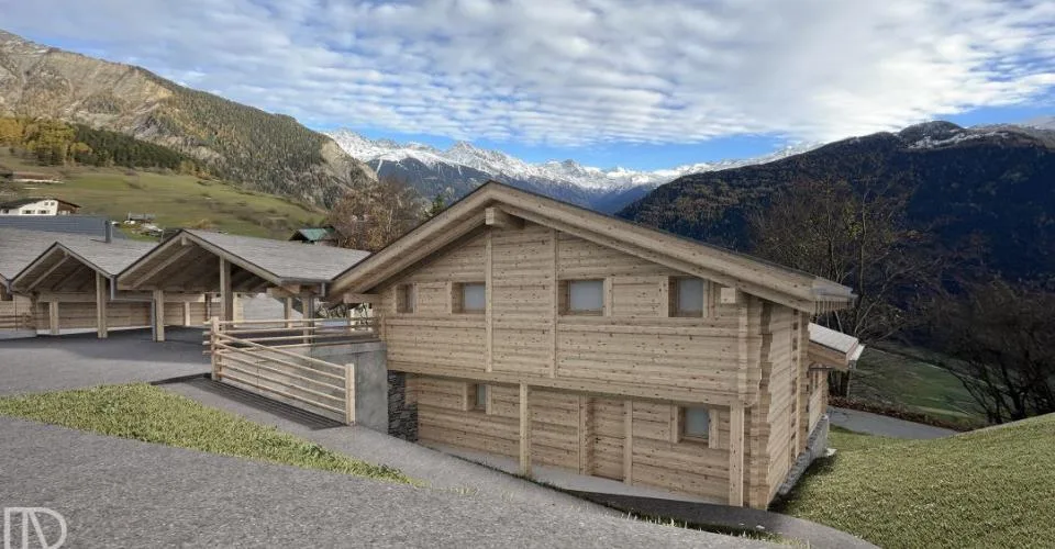 Proche Verbier LE LEVRON Chalet 3 étages 6.5 pièces