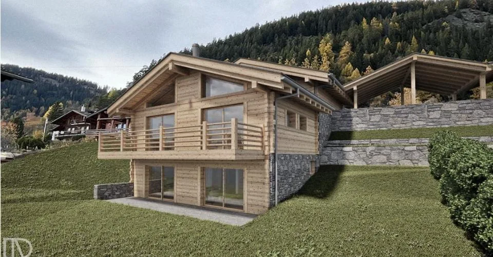 Proche Verbier LE LEVRON Chalet 3 étages 6.5 pièces