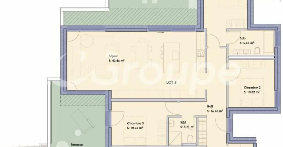 Somptueux attique neuf de 5.5 pces à Bramois – photo 8 of 8