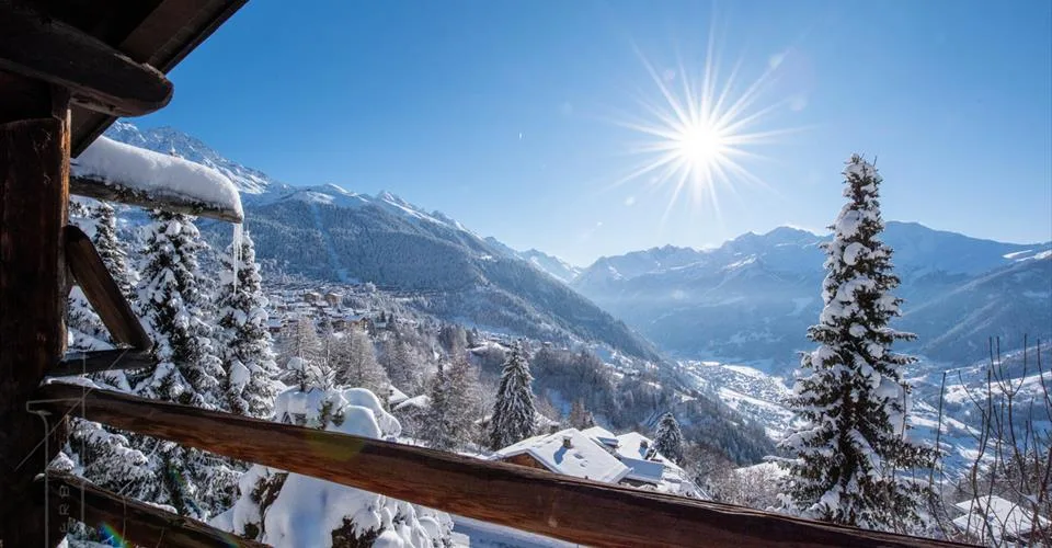 Chalet typique avec vue à couper le souffle