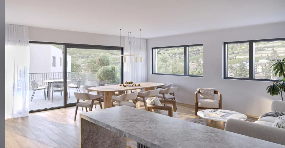 "ROCHER EN VILLE" 6 VILLAS DE STANDING AU COEUR DE SION