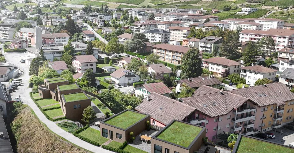 "ROCHER EN VILLE" 6 VILLAS DE STANDING AU COEUR DE SION