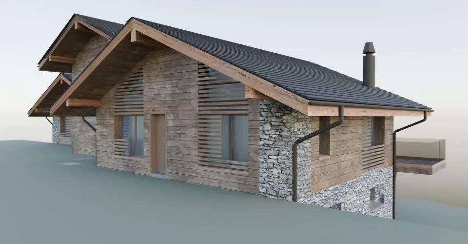 Construction de 3 chalets mitoyens – photo 3 sur 5