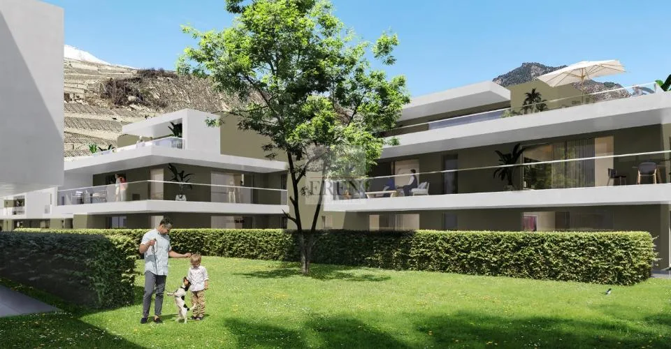 Appartement 3,5 pièces au rez de chaussée avec terrasse et pelouse