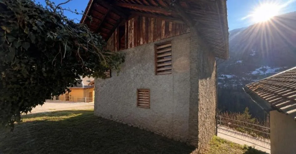 Grange à rénover au coeur de Vissoie avec projet d'architecte