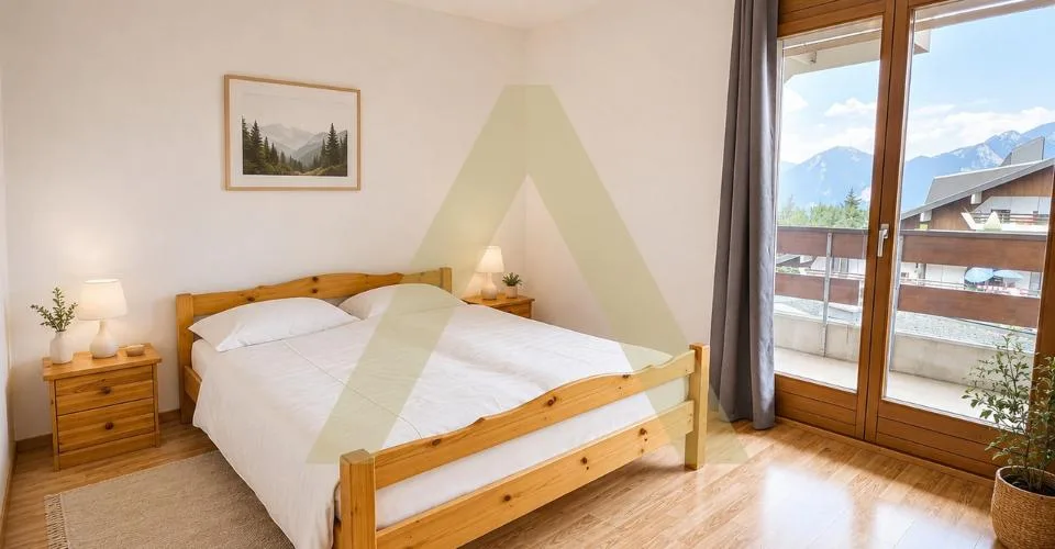 Cosy appartement meublé avec loggia dans un cadre verdoyant