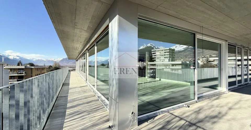 Magnifique attique 4.5 pièces neuf avec grande terrasse panoramique à Conthey lumineux et moderne – Foto 13 von 13