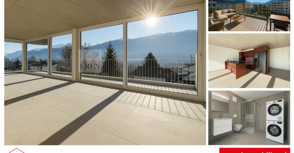 Résidence Palladio à Conthey : Appartements neufs haut de gamme du studio à l'attique 4,5 pièces – foto 2 di 13