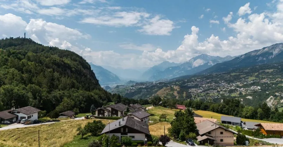 Chalet à Lens avec vue imprenable sur la vallée