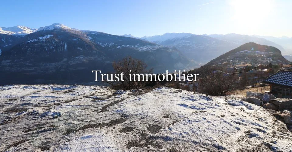6000.Vue panoramique - Projet Chalet à vendre à Sergnou -Crans-Montana