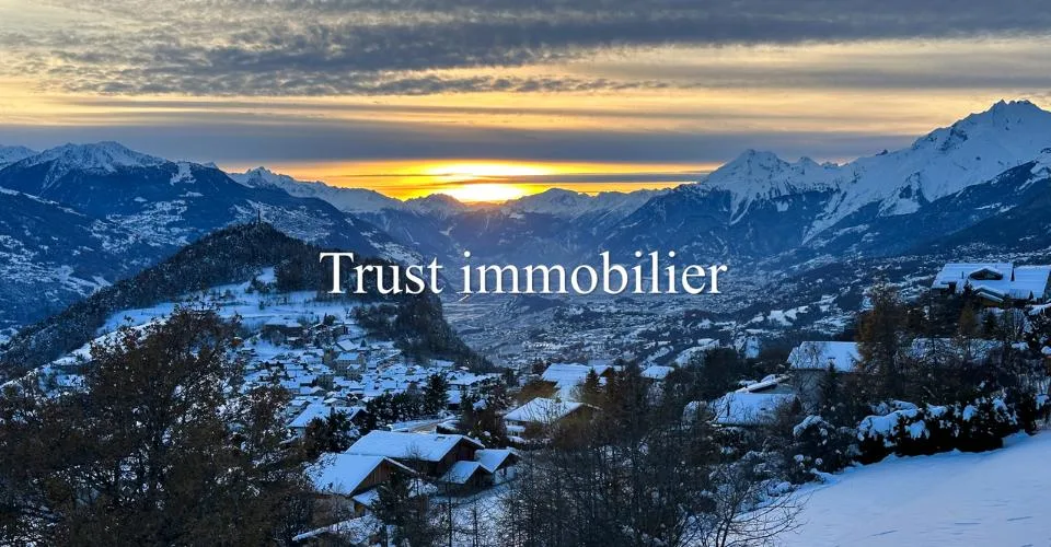 6000.Vue panoramique - Projet Chalet à vendre à Sergnou -Crans-Montana