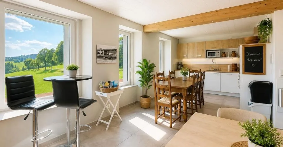 Bien rare et élégant, offrant un cadre idéal pour une famille ou une activité B&B, avec vue spectaculaire