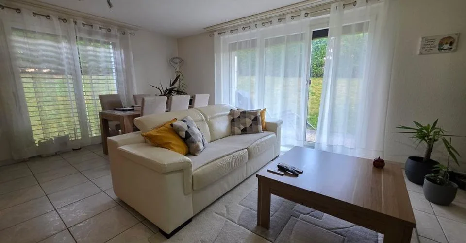 Appartement 4,5 pièces avec jardin plein sud et garage aux Foulets