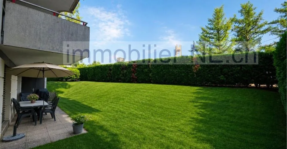 Appartement 4,5 pièces avec jardin plein sud et garage aux Foulets