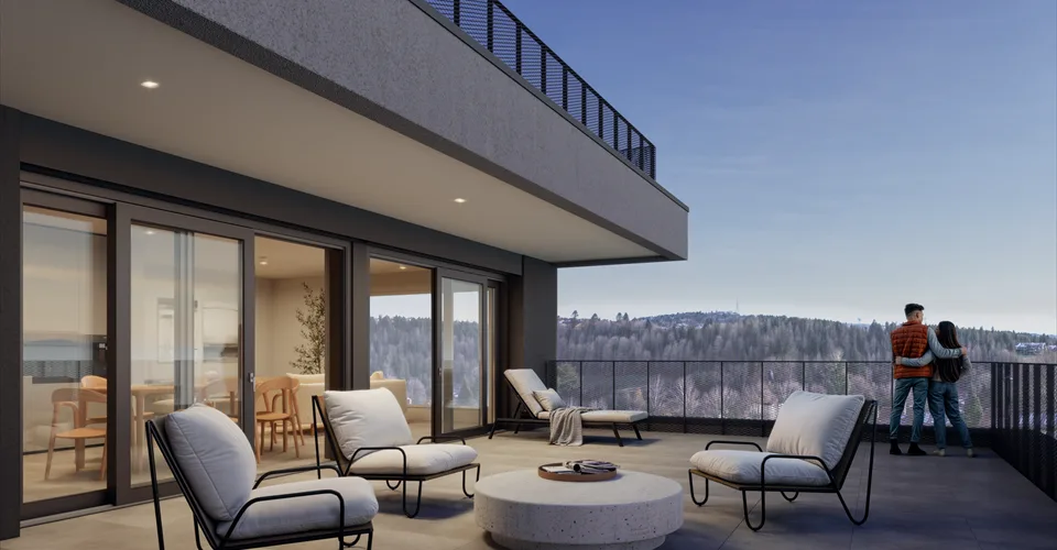 Appartement en terrasse à La Chaux-de-Fonds