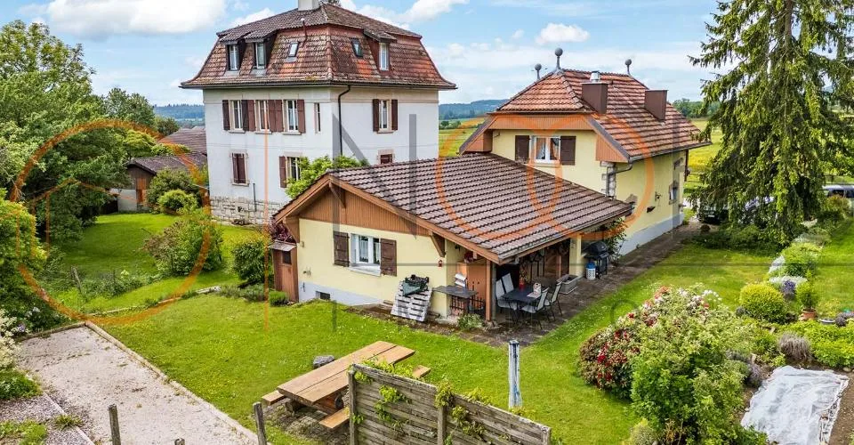 Havre de paix au Val-de-Ruz : villa individuelle 5 pièces et jardin