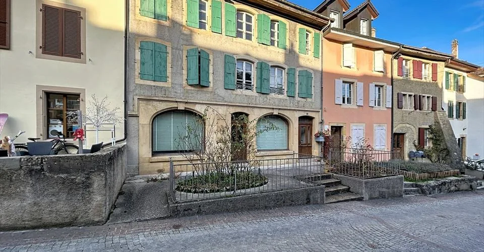 Immeuble de 3 niveaux plus combles avec de très beaux jardins.